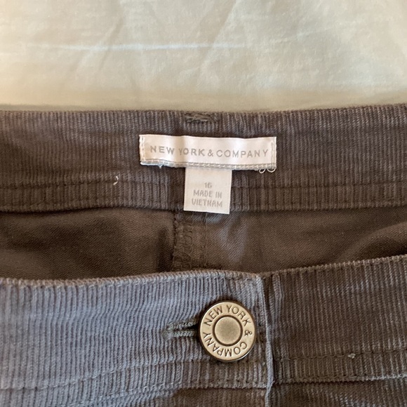 NY&C Slate Cord Skirt - Picture 2 of 2